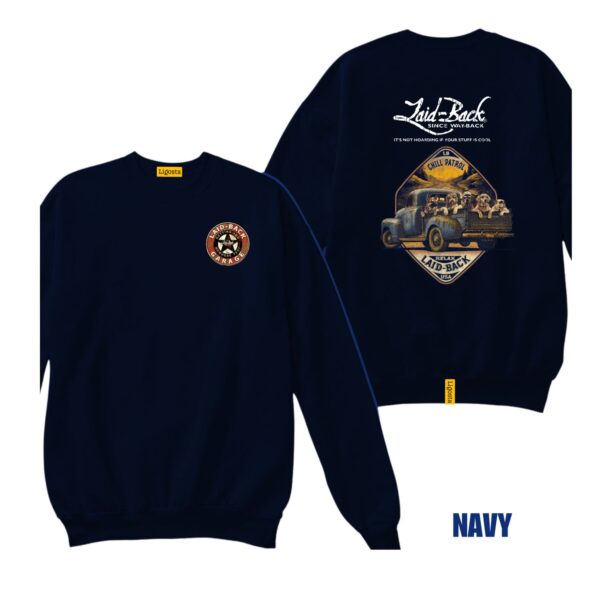 Ligosta Vintage, Laid-Back Sweatshirt, Unisex Sweatshirt Featuring Chill Patrol Truck Graphic, Perfect For Retro Truck Fans 24 - Image 2