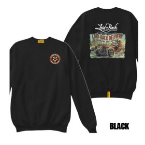 Ligosta Vintage, Laid-Back Sweatshirt, Unisex Sweatshirt Featuring Laid-Back Delivery Graphic, Perfect For Retro Car Fans 29