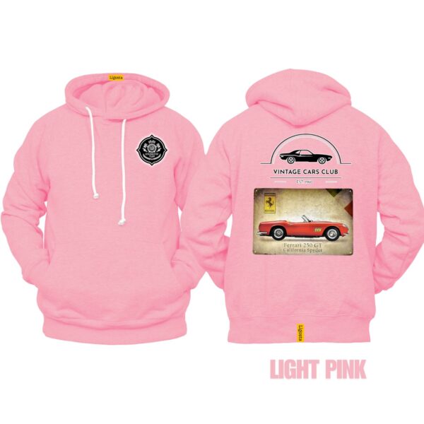Ligosta Vintage, Cars Club Hoodie, Unisex Hoodie Featuring Ferrari 250 GT Spyder Graphic, Perfect For Classic Car Fans 13 - Image 4