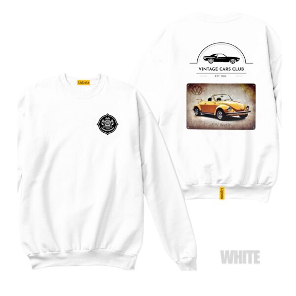 Ligosta Vintage, Cars Club Collection Sweatshirt, Unisex Sweatshirt Featuring VW Beetle Graphic, Perfect For Classic Car Lovers 09 - Image 3