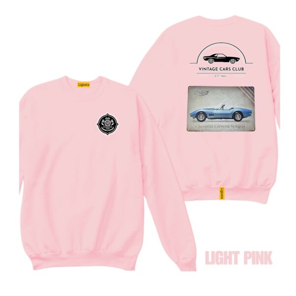 Ligosta Vintage, Cars Club Collection Sweatshirt, Unisex Sweatshirt Featuring Chevrolet Corvette Stingray Graphic, Car Enthusiasts 01 - Image 4