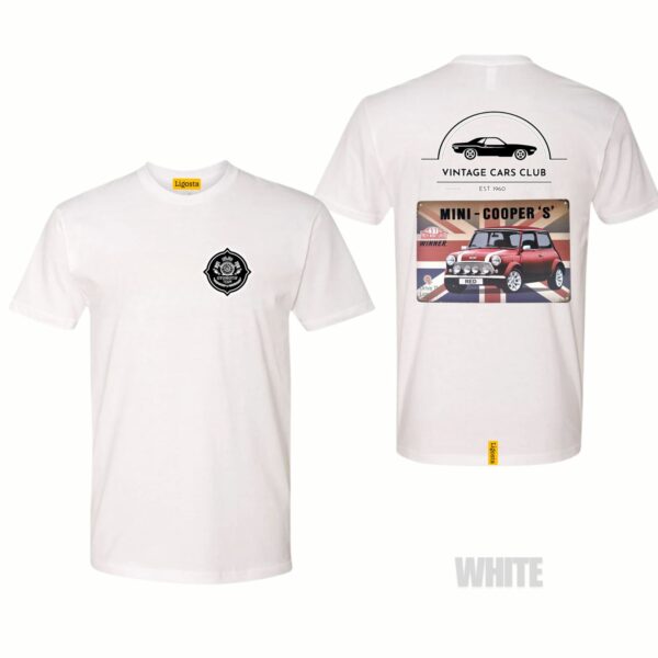 Ligosta Vintage, Cars Club T-Shirt, Unisex T-Shirt Featuring Mini Cooper S Graphic, Perfect For Classic Car Fans 17 - Image 3
