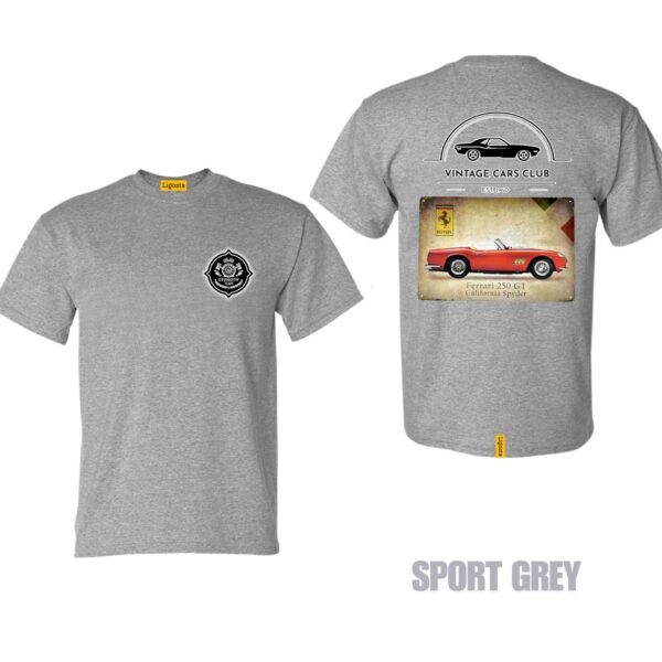 Ligosta Vintage, Cars Club T-Shirt, Unisex T-Shirt Featuring Ferrari 250 GT Spyder Graphic, Perfect For Classic Car Fans 13 - Image 5