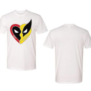 Best Friends! DP3 Heart Classic T-Shirt, Deadpoool 3 T-Shirt, Deadpoool & Wolverine Movie, Superhero X-Men, Street Life Style, Teen Style