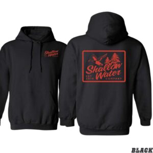 Shallow Water Company Hoodie, Timeless Duck and Nature Emblem Design, Perfect for Outdoor Enthusiasts, Ideal for Comfortable and Stylish Casual Wear, Unisex Apparel, Embrace the Spirit of Nature with Our Iconic Hoodie , Winter Fashion