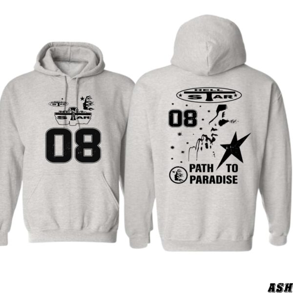 Hell Star Path to Paradise Design, Everyday Wear Hoodie, Bold and Unique Style , Hoodie Design - Image 7