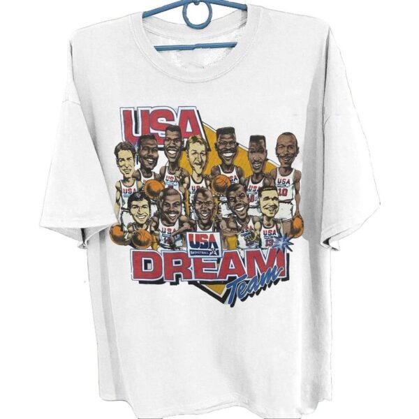1992 Basketball Shirt, 90s Dream Team Usa Basketball Shirt,Graphic T-shirt ,Gift For Women, Gift For Men, Fall tee, Classic Cotton