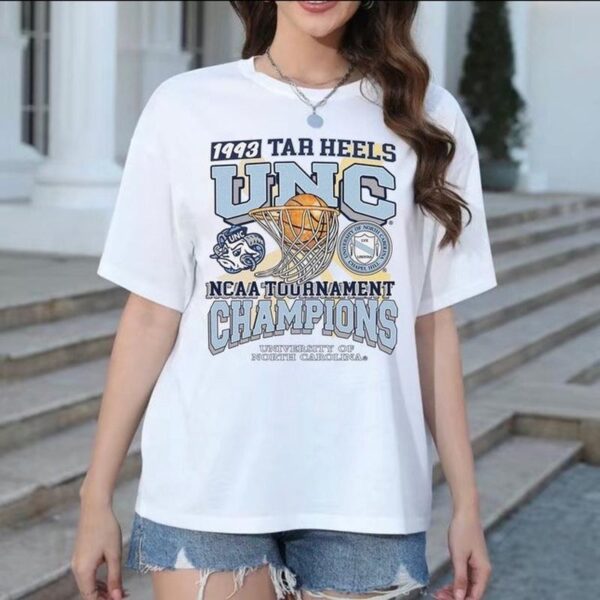 University Of North Carolina Tournament Champs NCAA T-Shirt, Street LifeStyle, Trending T-Shirts, Comfortable T-Shirts - Image 2