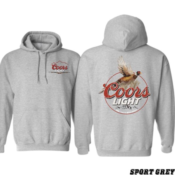 Coors Light Hoodie, Classic Pheasant Design, Perfect for Beer Lovers, Comfortable and Warm,  Menswear Unisex, Street Life Style - Image 4