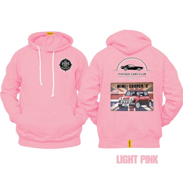 Ligosta Vintage, Cars Club Hoodie, Unisex Hoodie Featuring Mini Cooper S Graphic, Perfect For Classic Car Fans 17 - Image 4
