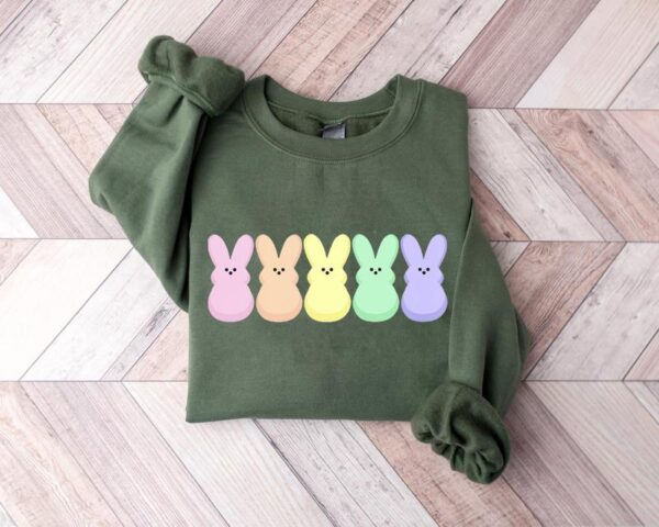 Peep My TShirt - Sweatshirt - Hoodie, 2025 Easter, Candy Peeps, Egg Hunt, Christian Spring, Eggs And Bunnies, Pastel Easter, Rainbow Easter - Image 2