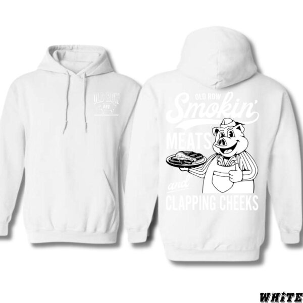 Old Row BBQ Smokin' Meats and Clapping Cheeks Black Unisex Hoodie, Ideal for BBQ Enthusiasts and Humor Lovers , Hoodie Design - Image 7