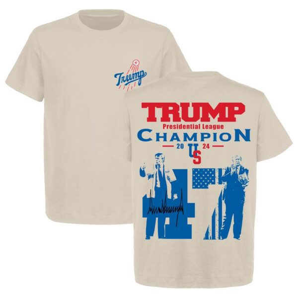 US Donald Trump Champion Los Angeles Inspired Graphic T-Shirts, Heavy Cotton Gildan 5000 Shirts for Men and Women, Perfect for Trump Supporters - Image 2