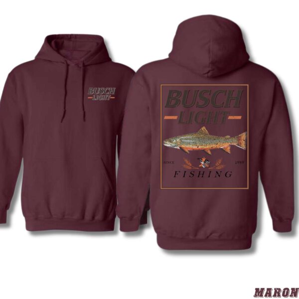 Busch Light Fishing Design, Outdoor Casual Hoodie, Classic and Sporty Style , Hoodie Style, Street Life Style - Image 4
