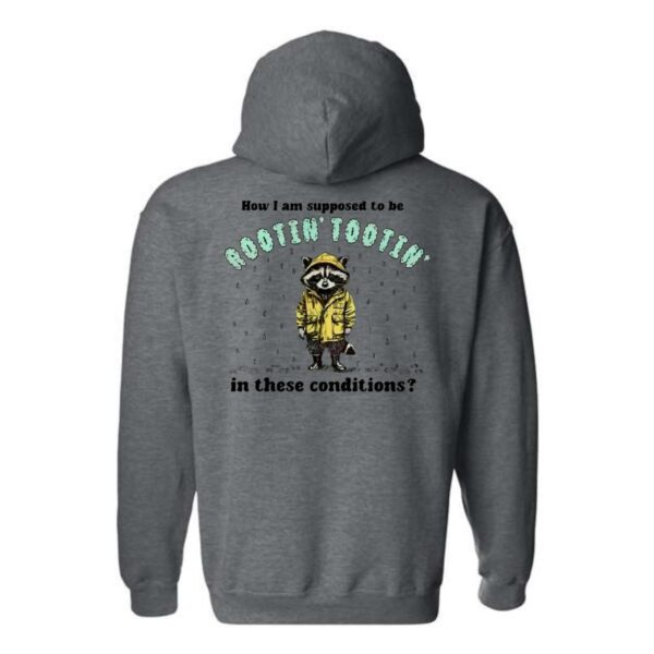 Rootin' Tootin' Raccoon Hoodie, Trendy Hoodie for Men and Women , Hoodie Design - Image 9