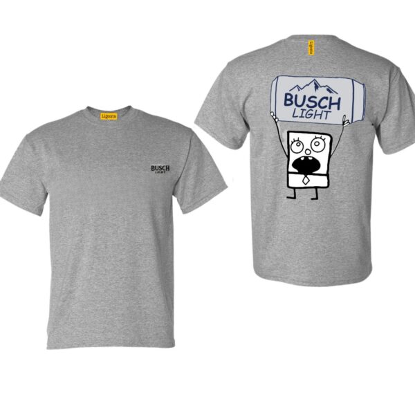 Busch LLight TShirt, Fun Cartoon Character Design, Perfect for Beer Lovers, Ideal for Casual Wear and Relaxation, Cozy and Humorous, Unisex TShirt for Men and Women , TShirt Design, Street Life Style - Image 4