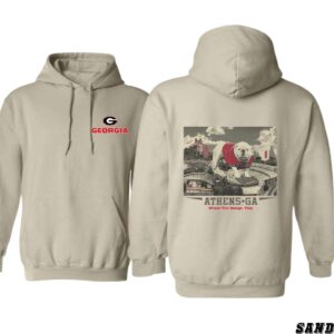Georgia Bulldogs Hoodie, Iconic Athens Design, Perfect for UGA Fans, Ideal for Game Day Wear