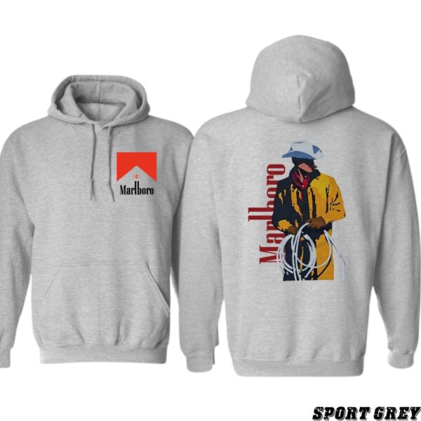 Marlboro Hoodie, Iconic Cowboy Design with Bold Branding, Perfect for Western Style Enthusiasts, Premium Quality Hoodie for Casual Comfort, Unisex Fit for Everyday Wear , Winter Fashion - Image 3