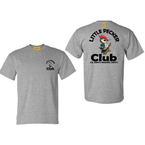 Little Pecker T-Shirt, Little Pecker Club Graphic Tee, Lil Gents Making Dents, Street Life Style, Little Pecker Club Bird Graphic Shirt, Unique Little Pecker Club Tee, Little Pecker Club Casual T-Shirt - Image 4
