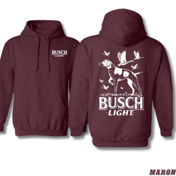 Busch Light Hoodie, Hunting Dog Design, Classic and Comfortable, Perfect for Outdoor Enthusiasts, Menswear Sweaters, Street Life Style - Image 3