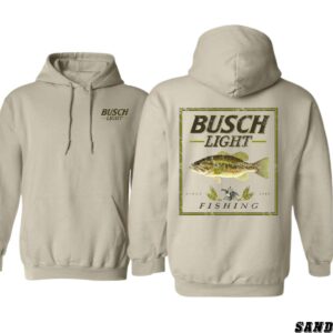 Busch iLight Fishing Hoodie, Classic Fish Design, Perfect for Anglers and Beer Lovers, Ideal for Outdoor Adventures, Cozy and Stylish, Unisex Hoodie for Men and Women , Winter Fashion