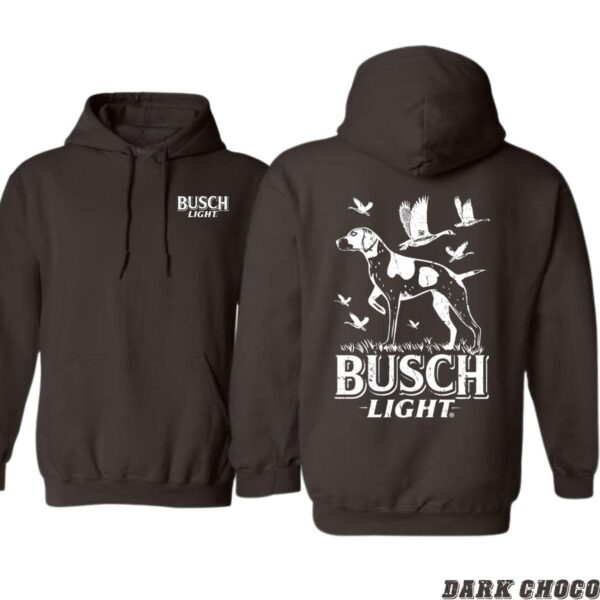 Busch Light Hoodie, Hunting Dog Design, Classic and Comfortable, Perfect for Outdoor Enthusiasts, Menswear Sweaters, Street Life Style - Image 2