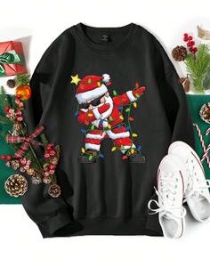 Hombres 1 pieza Sudadera con estampado de Navidad queqweqweqweqweqweqwequeqweqweqweqweqweqweqwewqeqweqweqweqweqweqw