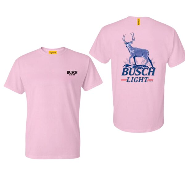 Busch LLight TShirt, Classic Deer Design, Perfect for Outdoor Enthusiasts, country boy clothing, TShirts for country girls, Ideal for Casual Wear, Comfortable and Stylish, Street Life Style - Image 2