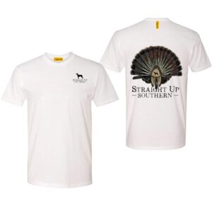 Straight Up Southern TShirt, Turkey Fan Design, Comfortable and Durable Camo Country TShirts, Perfect for Outdoor Enthusiasts, Ideal for Men and Women. , TShirt Design, Street Life Style