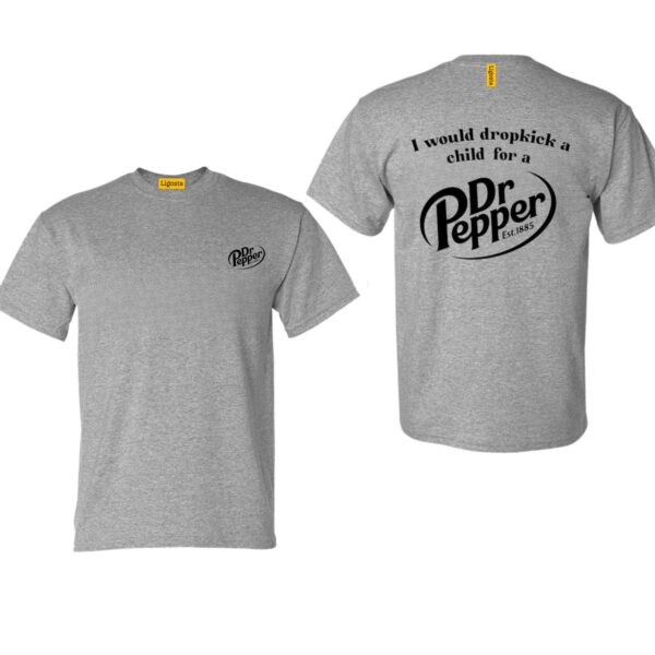 Dr Pepper TShirt Graphic Dark Heather TShirt, Perfect for Dr Pepper Lovers, Street Life Style - Image 4