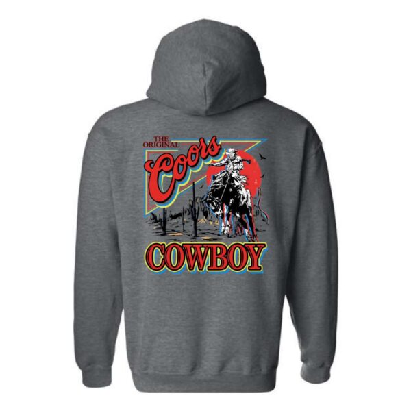 Coors Cowboy Hoodie, Western Rodeo Design Shirt, Trendy Hoodie for Men and Women, Coors Cowboy, Menswear Unisex, Street Life Style - Image 9