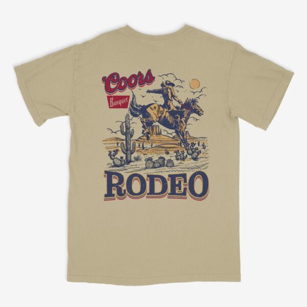 Western Cowboy Coors T-Shirt, Vintages 90s Graphic Western Shirt, Retro Coors Tee, Rodeo Oversize Cowboy Shirt, Wild West Gift, Cool Gift - Image 4
