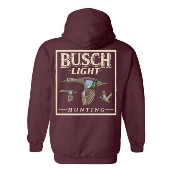 Busch Light Hoodie, Hunting Design with Ducks in Flight, Perfect for Outdoor Enthusiasts, Ideal for Casual Wear, Comfortable and Stylish, Hoodie For Men, Hoodie For Women , Hoodie Design