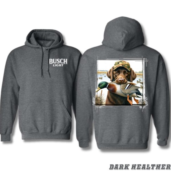 Busch iLight Hunting Dog Hoodie, Hoodies for Country Girls, Labrador Retriever and Duck Design, Country Living Sweatshirt, Duck Hunting Apparel Wo, Street Life Style - Image 2