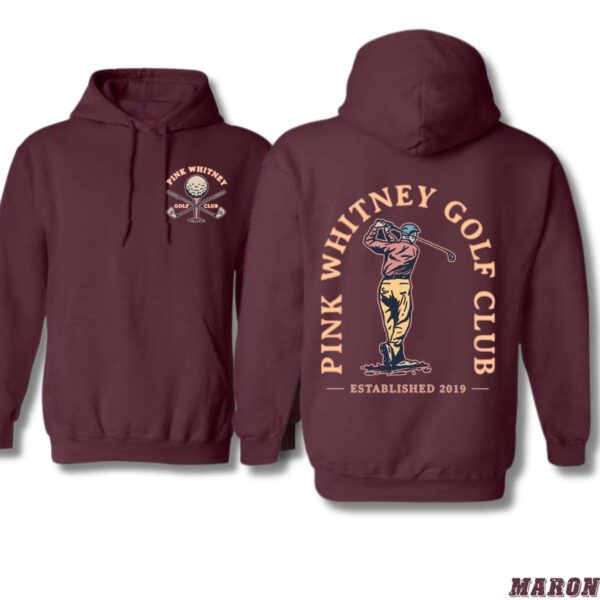 Pink Whitney Golf Club Hoodie, Vintage Golfer Design, Perfect for Golf Enthusiasts, Ideal for the Course or Casual Wear, Street Life Style - Image 5