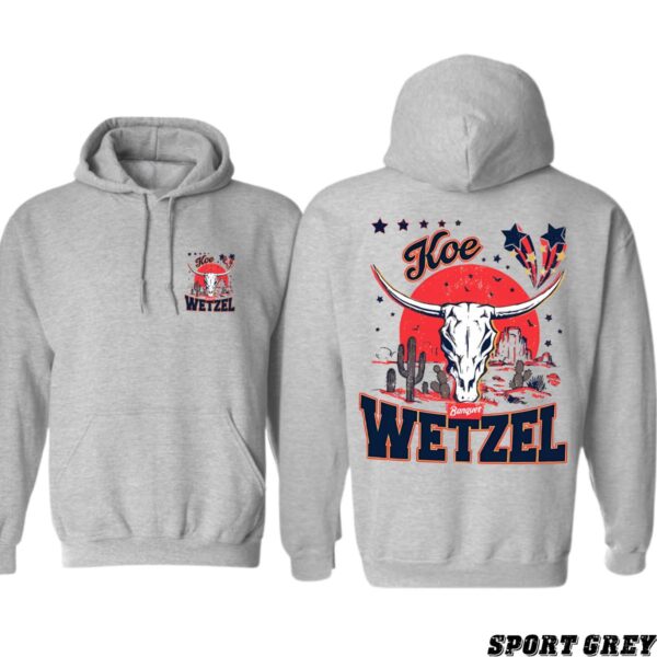 Kooe Wetzel Hoodie, Bold Western Skull Design, Country Music Fans, Casual Sweater, Street Life Style - Image 4