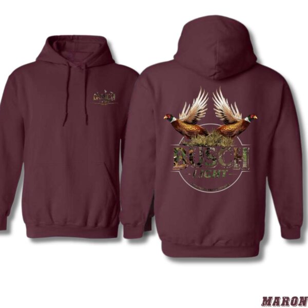 Busch iLight Hoodie, Pheasant Hunting Shirt, Trendy Hoodie for Men and Women , Hoodie Design - Image 5