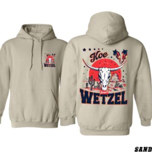 Kooe Wetzel Hoodie, Bold Western Skull Design, Country Music Fans, Casual Sweater, Street Life Style