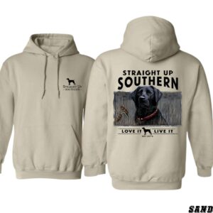 Straight Up Southern Hoodie, Charming Labrador Design, country boy clothing, hoodi,es for country girls Perfect for Dog Lovers, Ideal for Casual Wear, Comfortable and Stylish, Hoodie For Men, Hoodie For Women , Winter Fashion