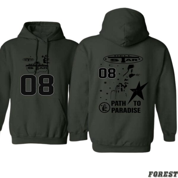 Hell Star Path to Paradise Design, Everyday Wear Hoodie, Bold and Unique Style , Hoodie Design - Image 4