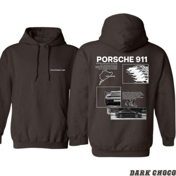 Porsche 911 Design, Automotive Enthusiast Hoodie, Sleek and Sporty Style , Hoodie Design - Image 5