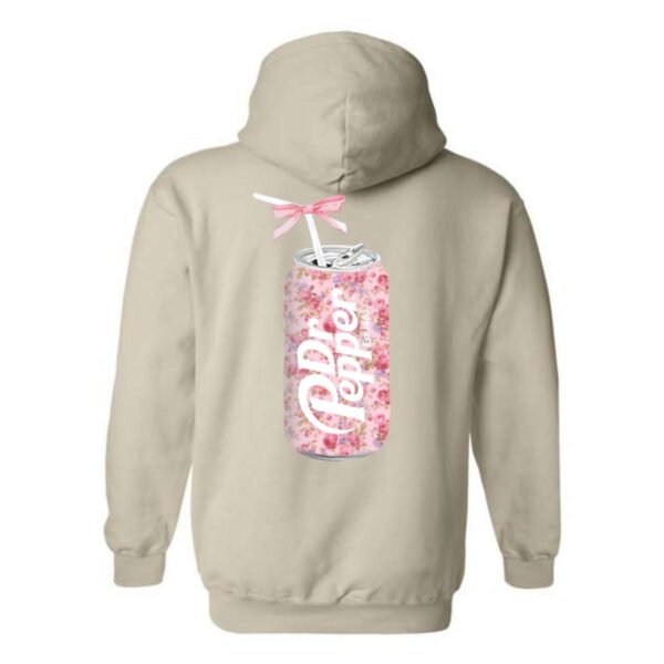 Dr. Pepper Hoodie, Floral Can Design Shirt, Trendy Hoodie for Men and Women , Hoodie Design - Image 4