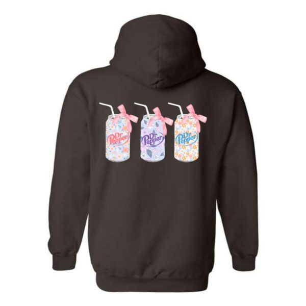 Dr. Pepper Hoodie, Trio Floral Can Design Shirt, Trendy Hoodie for Men and Women , Street Life Style Menswear Sweaters, Street Life Style - Image 6