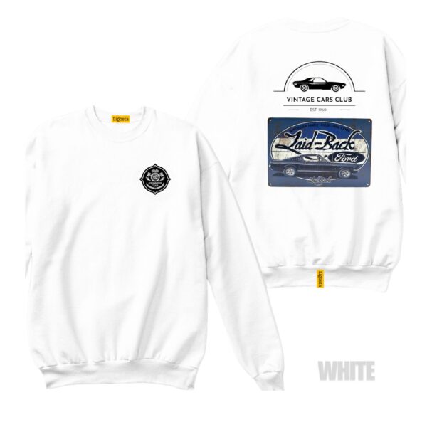 Ligosta Vintage, Cars Club Collection Sweatshirt, Unisex Sweatshirt Featuring Laid-Back Ford Graphic, Perfect For Retro Car Enthusiasts 07 - Image 3
