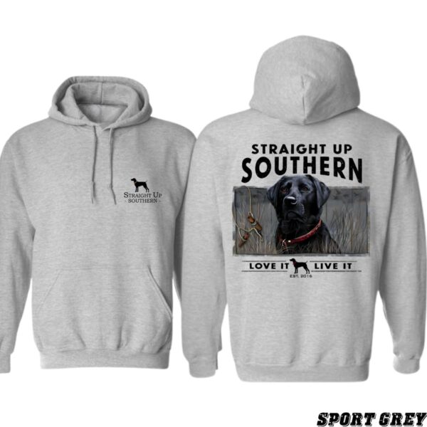 Straight Up Southern Hoodie, Charming Labrador Design, country boy clothing, hoodi,es for country girls Perfect for Dog Lovers, Ideal for Casual Wear, Comfortable and Stylish, Hoodie For Men, Hoodie For Women , Winter Fashion - Image 3
