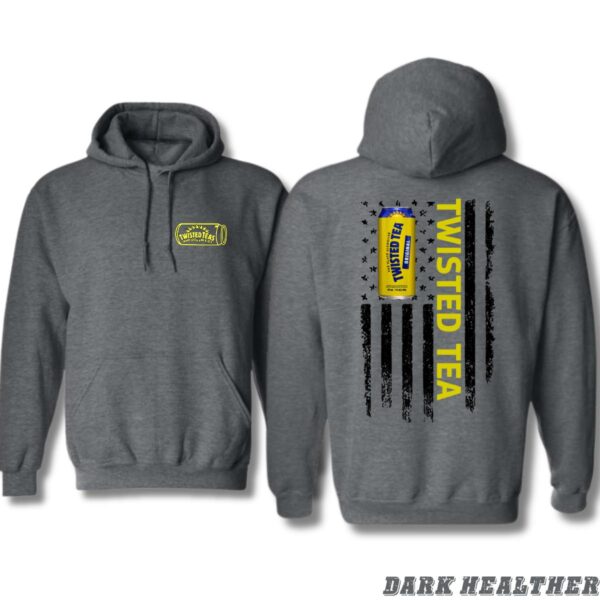 Twisted Tea Hoodie, Bold Americana Design, Featuring Iconic Twisted Tea, Beverage Lovers and Casual Style Enthusiasts - Image 2