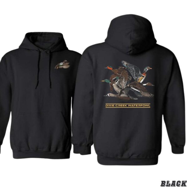 Dixie Creek Waterfowl Hoodie, Detailed Duck and Goose Design, Ideal for Outdoor Enthusiasts, Warm and Stylish, Gift for Men, Gift for Women, Gift for You , Hoodie Design - Image 3
