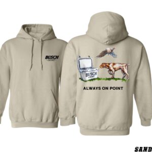 Busch iLight Hoodie, Always On Point Design with Hunting Dog and Cooler, country boy clothing, Perfect for Outdoor Enthusiasts, Ideal for Casual Wear, Comfortable and Stylish, Hoodie For Men, Hoodie For Women Casual Sweater, Street Life Style