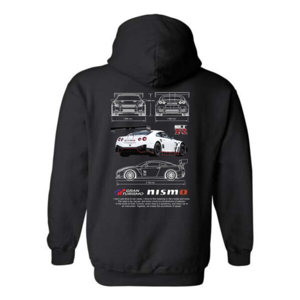 "Nismo GT-R Gran Turismo" Hoodie, Car Enthusiast's Dream Design , Hoodie Design