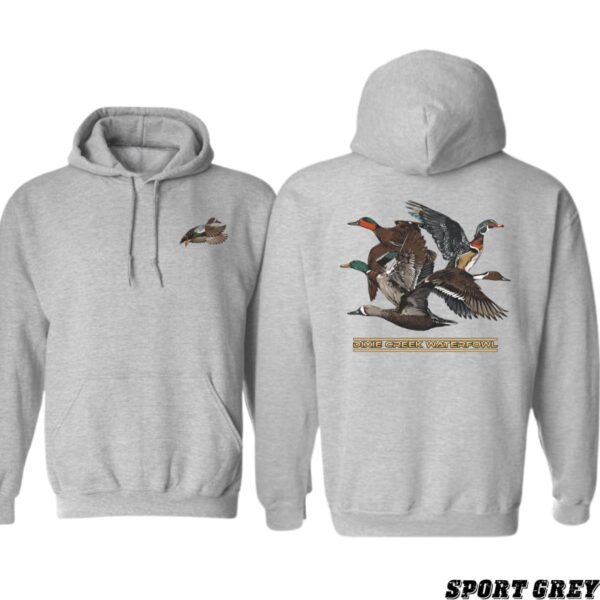 Dixie Creek Waterfowl Hoodie, Detailed Duck and Goose Design, Ideal for Outdoor Enthusiasts, Warm and Stylish, Gift for Men, Gift for Women, Gift for You , Hoodie Design - Image 4